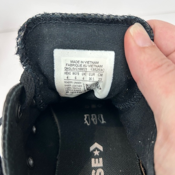 Converse Chuck Taylor All Star Leather Low Top Sneaker, 6, Classic Shoe - Picture 8 of 10